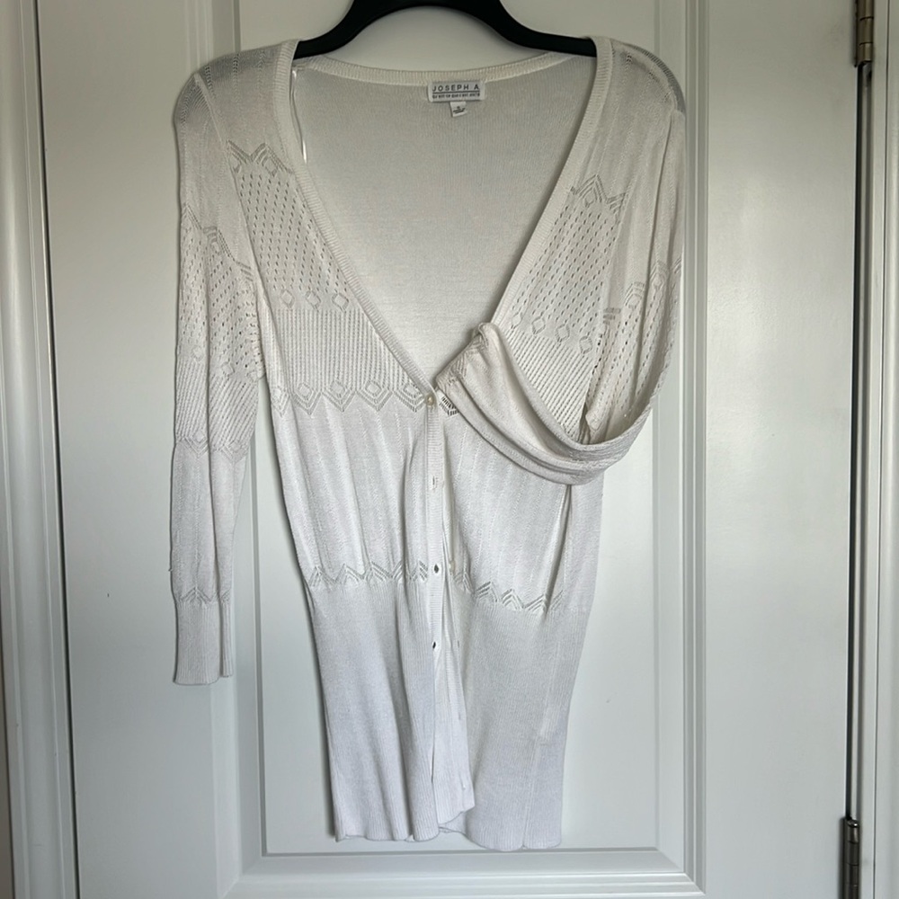 Joseph A white cardigan size S